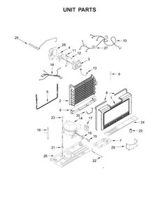 Part Location Diagram of W10574274 Whirlpool COVER-EVAP