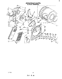 SECTION Diagram and Parts List for LE5800XPW0  Whirlpool Dryer