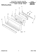 CONTROL PANEL, LIT/OPTIONAL Diagram and Parts List for KEBS277YBL4  KitchenAid Wall Oven