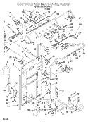 Part Location Diagram of 3952850 Whirlpool HARNS-WIRE