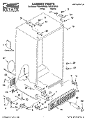 CABINET PARTS Diagram and Parts List for TS22AFXKQ06  Estate Refrigerator