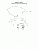 HEATER PARTS Diagram and Parts List for KUDE40CVSS2  KitchenAid Dishwasher
