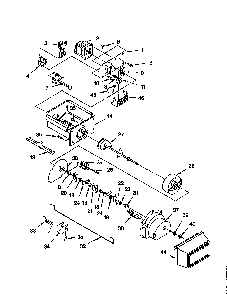 Motor & ice container Diagram and Parts List for 10652242102  Kenmore Refrigerator