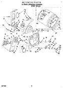 SECTION Diagram and Parts List for LER5638AW3  Whirlpool Dryer