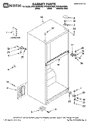 CABINET PARTS Diagram and Parts List for MTB1854VRW00  Whirlpool Refrigerator