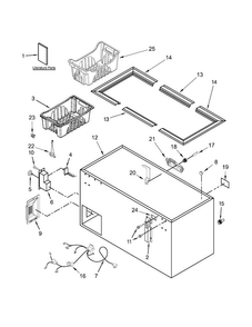 Part Location Diagram of W10723826 Whirlpool Tech sheet