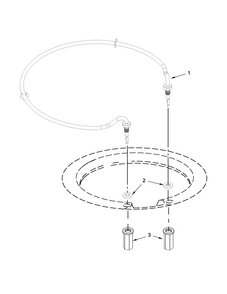 Heater Parts Diagram and Parts List for KDTE554CSS3  KitchenAid Dishwasher