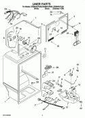 LINER PARTS Diagram and Parts List for ER2MHKXPQ08  Whirlpool Refrigerator