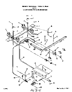 Burner Diagram and Parts List for F4458*0  Roper Range