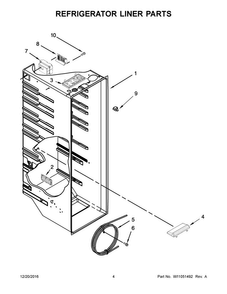 Part Location Diagram of W10840880 Whirlpool Air diffuser assembly