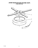 LOWER WASHARM AND STRAINER Diagram and Parts List for KUDA220TWH5  KitchenAid Dishwasher