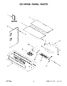 Control Panel Parts Diagram and Parts List for KOCE507ESS20  KitchenAid Wall Oven