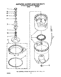 AGITATOR, BASKET AND TUB Diagram and Parts List for KAWE460WWH2  KitchenAid Washer
