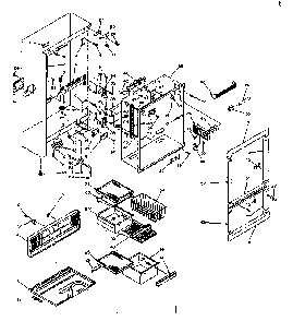 Cabinet Parts Diagram and Parts List for 106T13GIM1  Kenmore Refrigerator