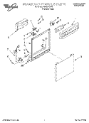 FRAME AND CONSOLE Diagram and Parts List for GU980SCGS2  Whirlpool Dishwasher
