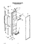 FREEZER DOOR Diagram and Parts List for KSRS27QAWH04  KitchenAid Refrigerator