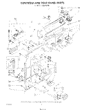 CONTROLS AND REAR PANEL Diagram and Parts List for LA6800XSW0  Whirlpool Washer
