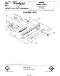 CONSOLE Diagram and Parts List for DU4500XR1  Whirlpool Dishwasher