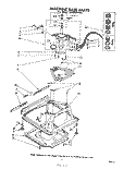 MACHINE BASE Diagram and Parts List for LA6300XPW2  Whirlpool Washer