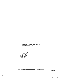 OPTIONAL, MISCELLANEOUS Diagram and Parts List for DU9420XX0  Whirlpool Dishwasher