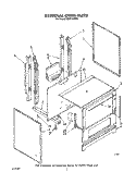 EXTERNAL OVEN Diagram and Parts List for FGP210VL0  Whirlpool Range