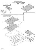 SHELF, LIT/OPTIONAL Diagram and Parts List for 4ET14GKXFN01  Whirlpool Refrigerator