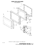 DOOR AND LATCH Diagram and Parts List for MC8790XT0  Whirlpool Microwave