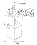 TOP AND CABINET , LITERATURE AND OPTIONAL Diagram and Parts List for 4LA9300XTW0  Whirlpool Washer