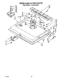 DOOR AND LATCH Diagram and Parts List for KUDJ23HY3  KitchenAid Dishwasher
