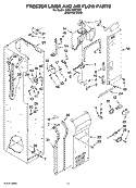 FREEZER LINER AND AIR FLOW PARTS Diagram and Parts List for KSSC48QTS02  KitchenAid Refrigerator
