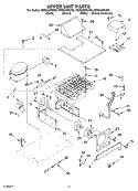 UPPER UNIT PARTS Diagram and Parts List for KSSS42FKX02  KitchenAid Refrigerator