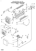 ICEMAKER Diagram and Parts List for KSPS22QBWH00  KitchenAid Refrigerator