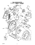 SECTION Diagram and Parts List for LEV7858AN0  Whirlpool Dryer