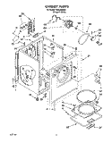 SECTION Diagram and Parts List for TEDL640DQ0  Whirlpool Dryer