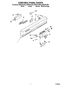 Part Location Diagram of 8564542 Whirlpool Electronic Control Board