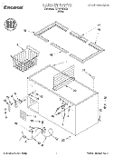 SECTION Diagram and Parts List for TCF1510EW00  Whirlpool Freezer