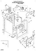 SECTION Diagram and Parts List for LER5624BN2  Whirlpool Dryer