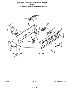Lit/optional Diagram and Parts List for F9757*0  Roper Range