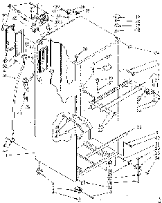 Cabinet Diagram and Parts List for ET18GKXSM05  Whirlpool Refrigerator