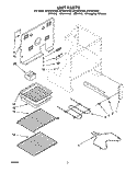 UNIT Diagram and Parts List for RF376PXYW3  Whirlpool Range