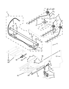 Manifold Parts Diagram and Parts List for WFG510S0AB2  Whirlpool Range