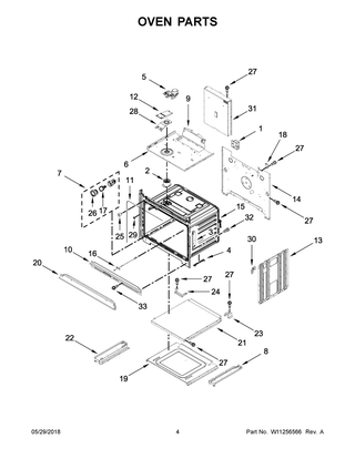 Oven Parts Diagram and Parts List for WOC95EC0AB05  Whirlpool Microwave Oven Combo