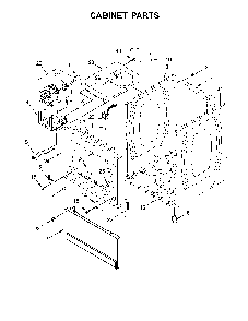 Cabinet parts Diagram and Parts List for 11060372710  Kenmore Dryer