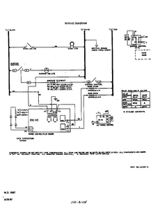 Wiring Diagram Diagram and Parts List for F5757*0  Roper Range