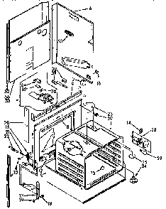 Oven Diagram and Parts List for KEDH207AL2  KitchenAid Range