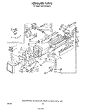 ICE MAKER Diagram and Parts List for ED26SSXLWR1  Whirlpool Refrigerator