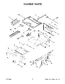 Chassis Parts Diagram and Parts List for KFGC506JBK05  KitchenAid Range