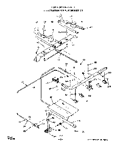 Burner Diagram and Parts List for 1303*0A  Roper Range