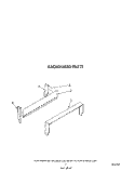 BACKGUARD Diagram and Parts List for FGP210VL1  Whirlpool Range