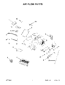 05 - Air Flow Parts Diagram and Parts List for YWMH53521HV05  Whirlpool Microwave